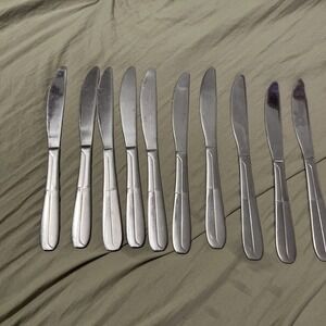 Cambridge Stainless Flatware CBS176  10 Dinner Knives